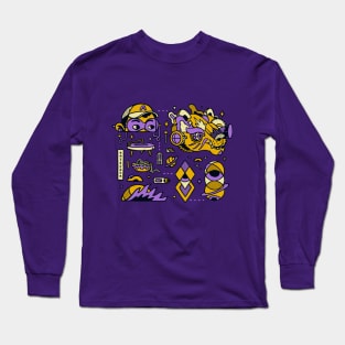 Purple Wolf Pack Long Sleeve T-Shirt